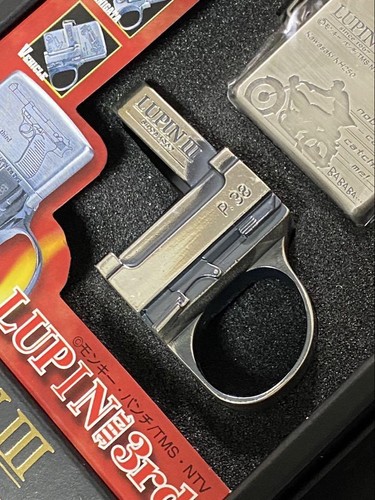 Zippo Lupine the Third Gun Action Mercedes Benz Made in 2000 Lighter - Picture 10 of 12