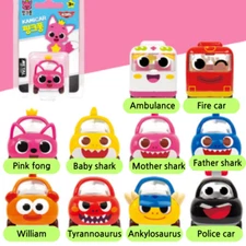 Pinkfong Babyshark Mini Car Diecast Metal Toy Kamicar Toy 10 Types