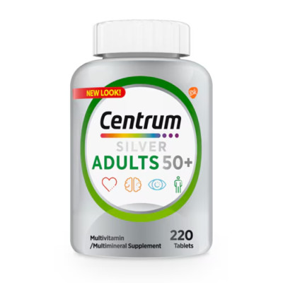 Centrum Silver Adults 50+ Multivitamin/Multimineral Tablets 220 EA