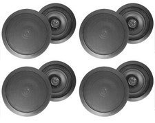  8 Rockville HC85 8" Inch 700 Watt Black In-Ceiling Home Theater Speakers 8 Ohm