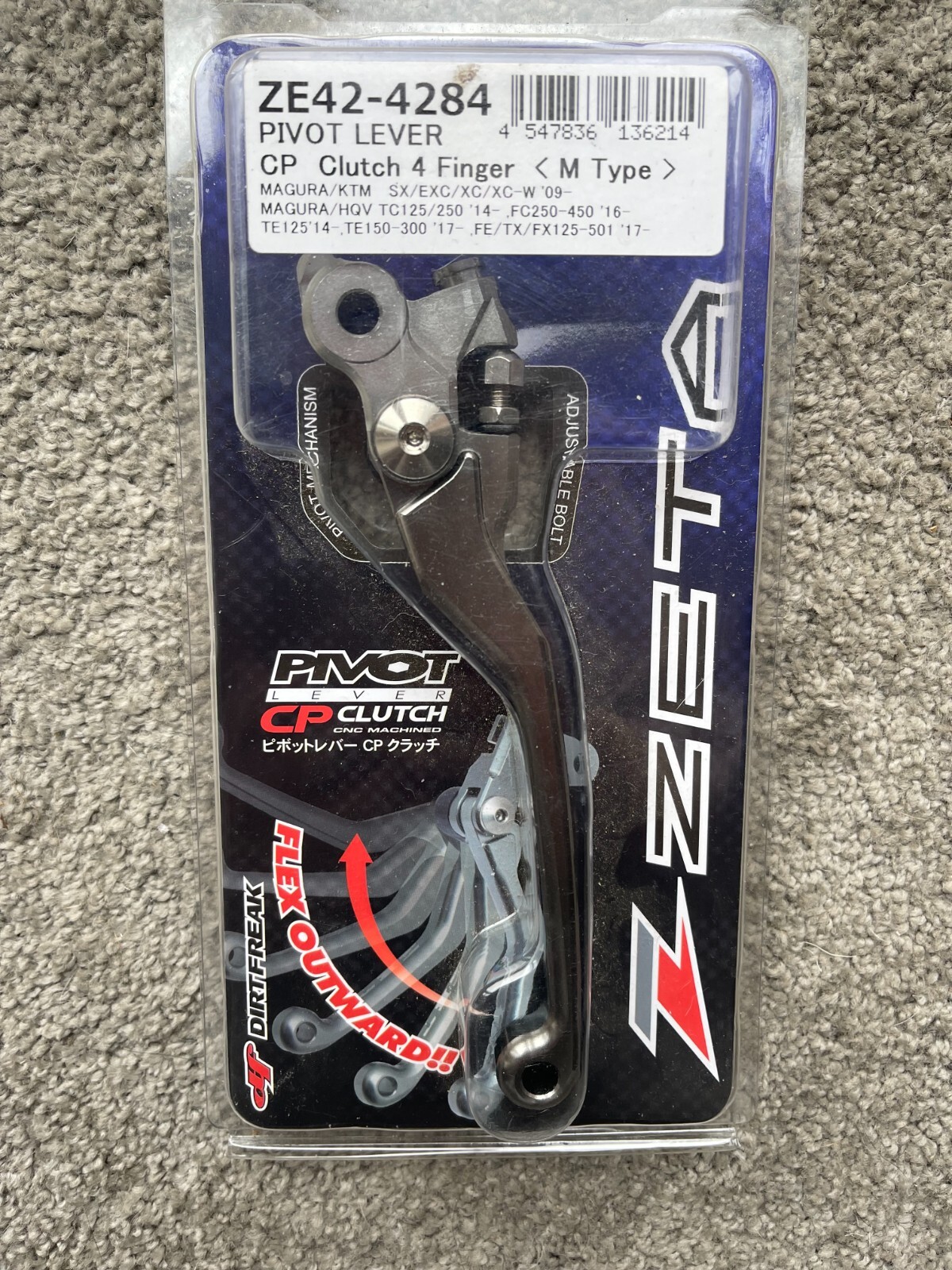 KTM SX EXC XC 125   2009-2015  ZETA PIVOT 3 FINGER CLUTCH LEVER
