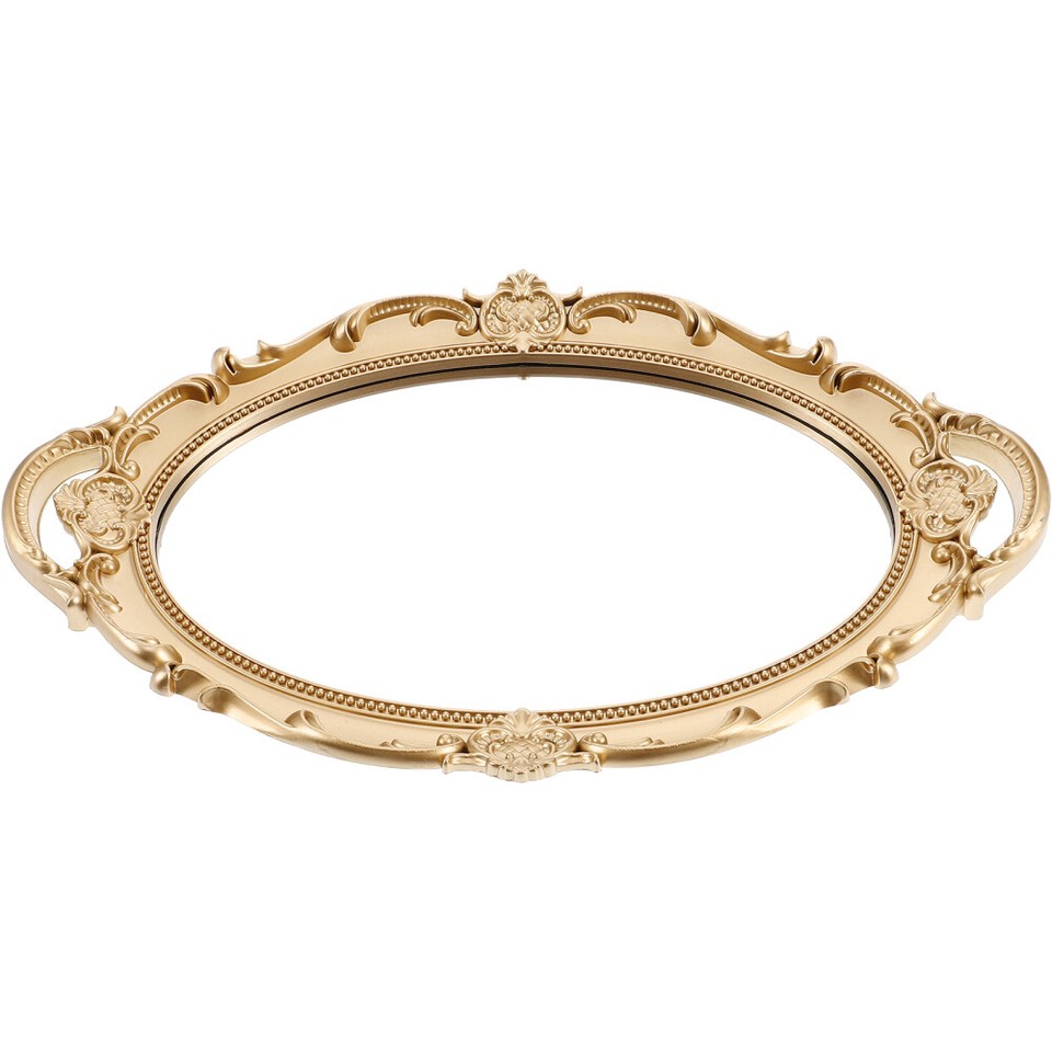 Antique Style Oval Mirror Baroque Style Wall Mirror Decorative Hanging