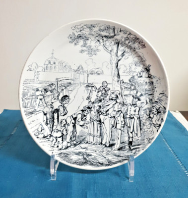 Antiker B & Cie Creil Et Montereau französischer Teller - CH Weiler - 20 cm