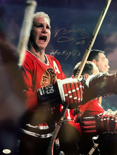 Bobby Hull HOF 1983 Autographed 16x20 Photo
