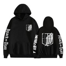 Attack on Titan Sweatshirts Pullover Jacket Hoodie Anime School Cosplay Costume