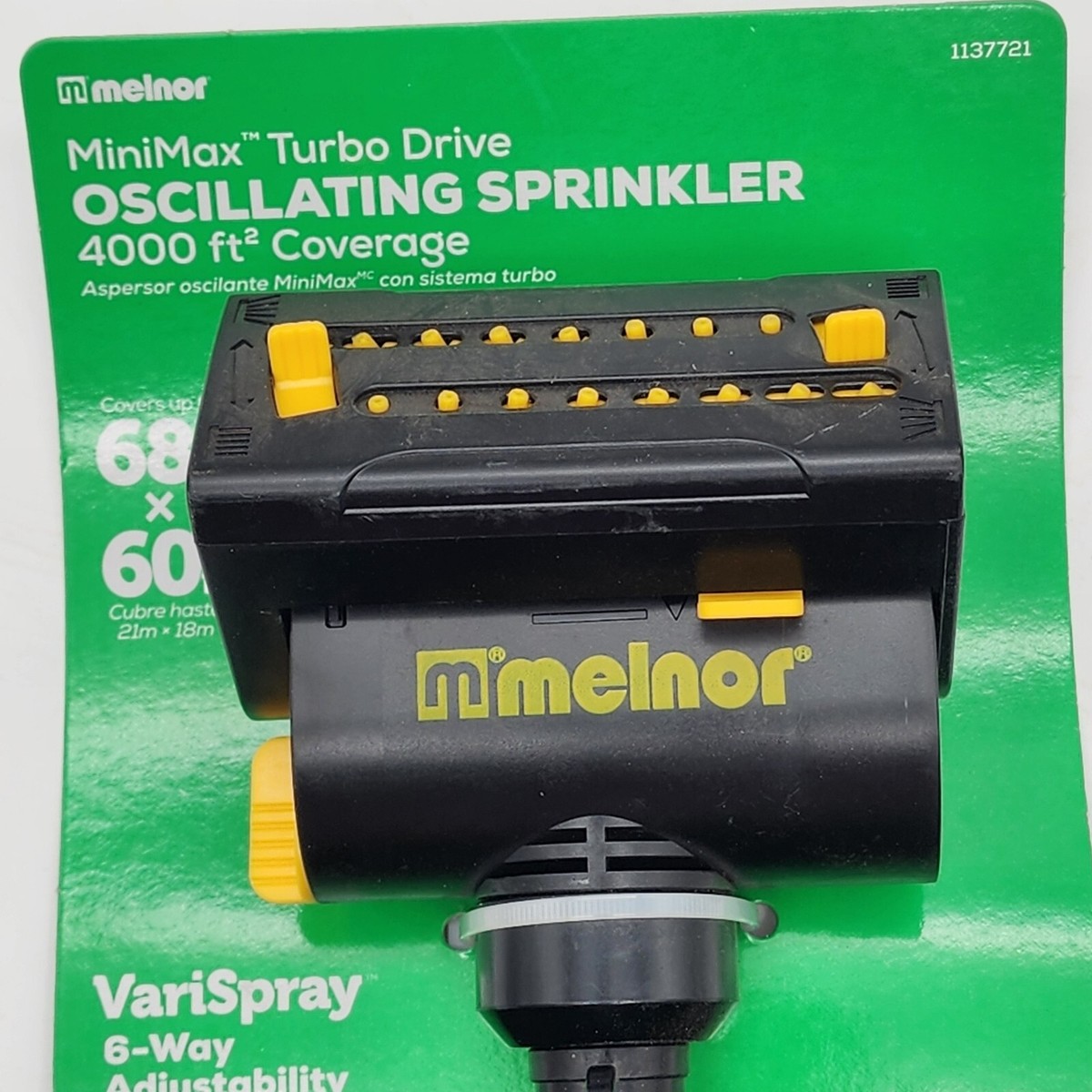 Melnor MiniMax Turbo Drive Oscillating Sprinkler 4000ft Coverage