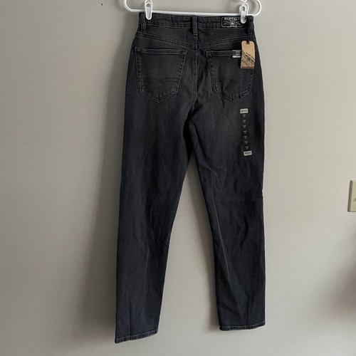 Buffalo David Bitton Women 27 Grey Distressed Jayden High Rise Straight Jean NWT - Picture 6 of 12