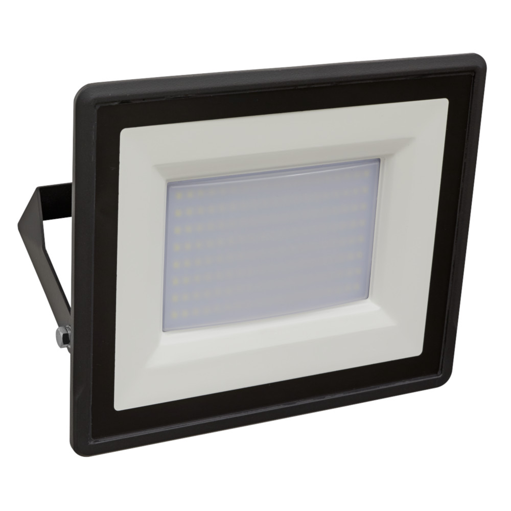 Floodlight Light Extra Slim with Wall Bracket 100W SMD LED IP65 A Sealey LED115
