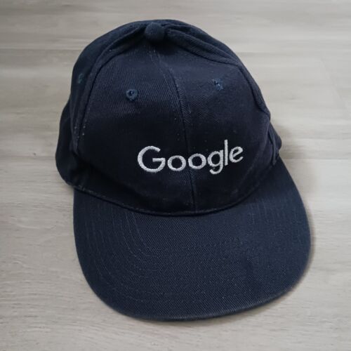 Google Mütze Marke Apollo marineblau verstellbare Rückseite Erwachsene Unisex Kappe Einheitsgröße - Bild 2 von 9