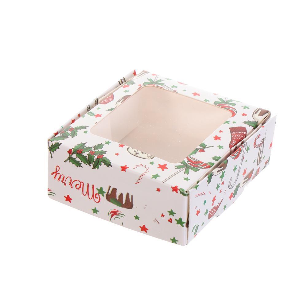 for candy paper package box kraft window gift box Christmas gifts box