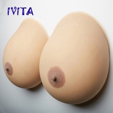 23XL Huge Full Soft Silicone Breast Forms Realistic Teardrop CD TG Boobs