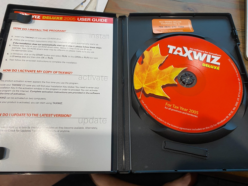 Taxwiz Deluxe - 2005 Income tax software PC - Canadian Tax Software - Netfile - Picture 3 of 4