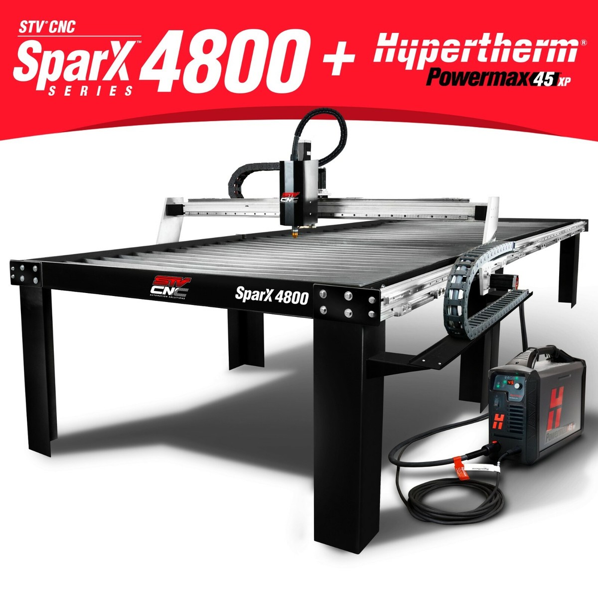 STV CNC SparX-4800 4x8 Plasma Cutting Table + Hypertherm