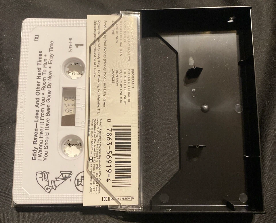 EDDY RAVEN - LOVE AND OTHER HARD TIMES - CASSETTE TAPE Foto 2 de 4