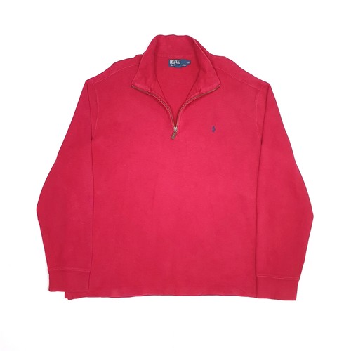 Quarter Zip Jumper Sweatshirt XL 