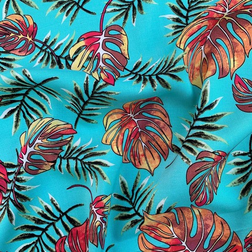 Floral Paisley Aztec Tropical 100% Viscose Challis Soft Draping Dress Fabric - Picture 80 of 91