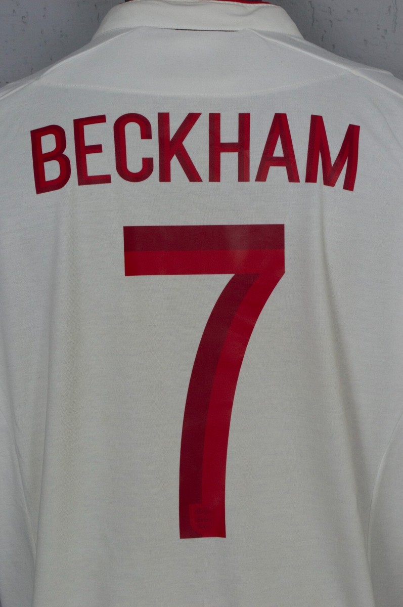 ベッカム BECKHAM 7 EURO 2012 シャツ England Home David Beckham Euro 2012 Long Sleeve Jersey | eBay