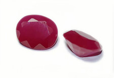 Top Quality Opaque Oval Red Corundum Ruby Lab Created AAAA Loose Gemstone 1pcs