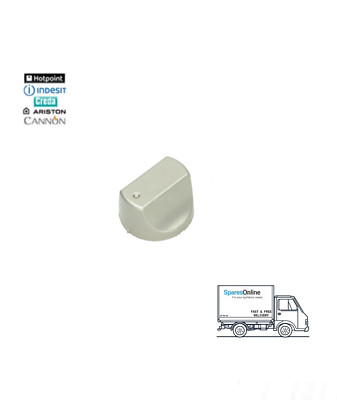 Original Hotpoint Silber Backofen Bedienknopf SH89PX, FH53IX, HH50IX, C00274562 N16