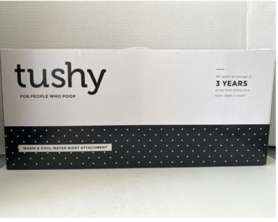 Tushy Warm Water Spa Bidet Attachment Self Cleaning Fresh Water Sprayer - White