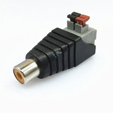 Press Type RCA Plug AV Screw Terminal Camera Video Feamale Block Connector