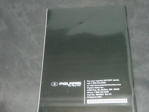VICTORY CROSS ROADS COUNTRY 2012 RIDER'S MANUAL owner manual - Picture 2 of 4