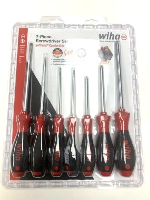 WIHA 30278 SoftFinish Slotted and Phillips Screwdriver Set 7-Piece - GERMANY