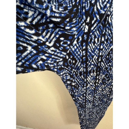 AMBIANCE blau Tribal Design elastische Taille Kordelzug trägerloser Overall Größe L - Bild 4 von 12