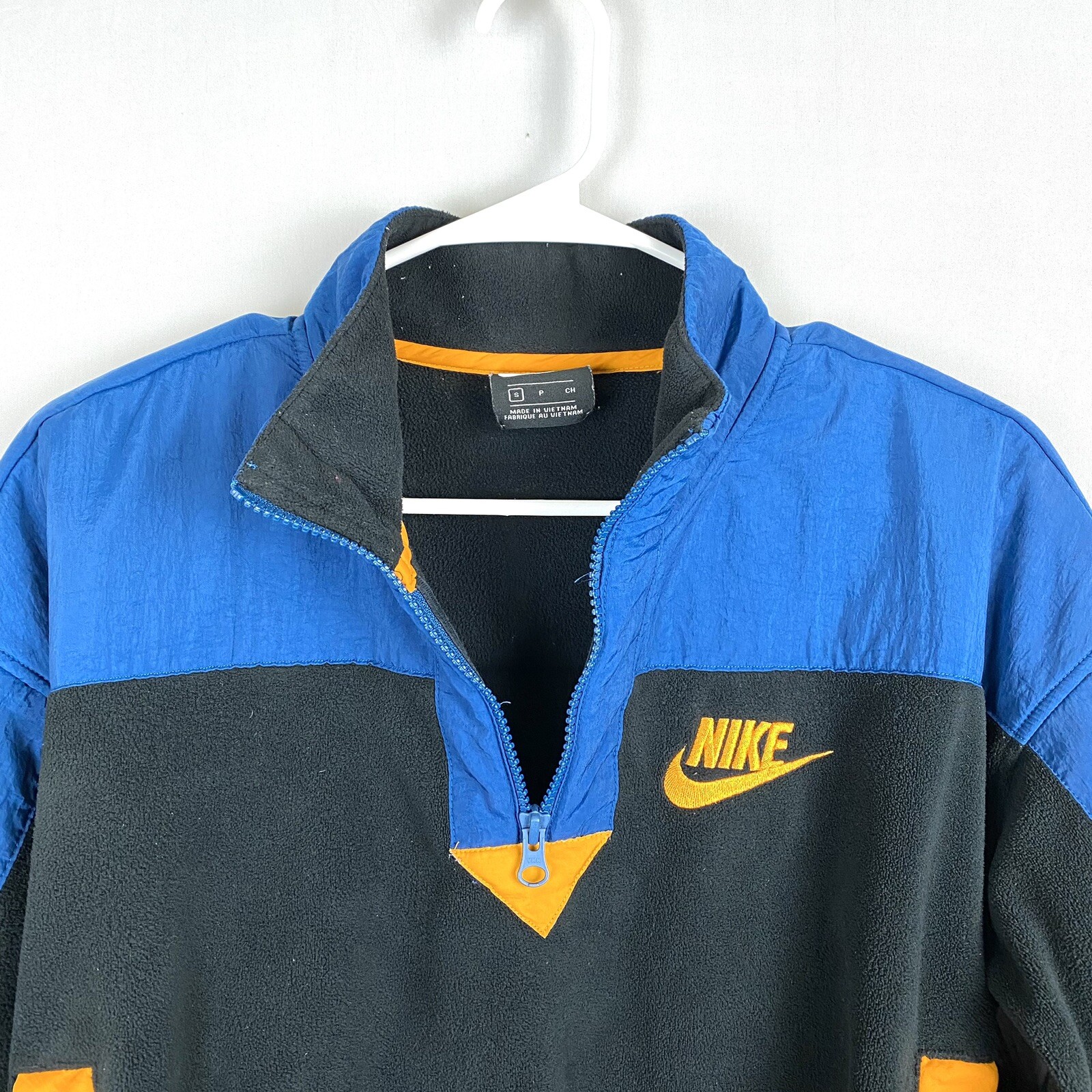 SACAI X NIKE Nike Giacca Polare Donna Mezza Zip Piccola Blu Nero Arancione Crop 938963 010