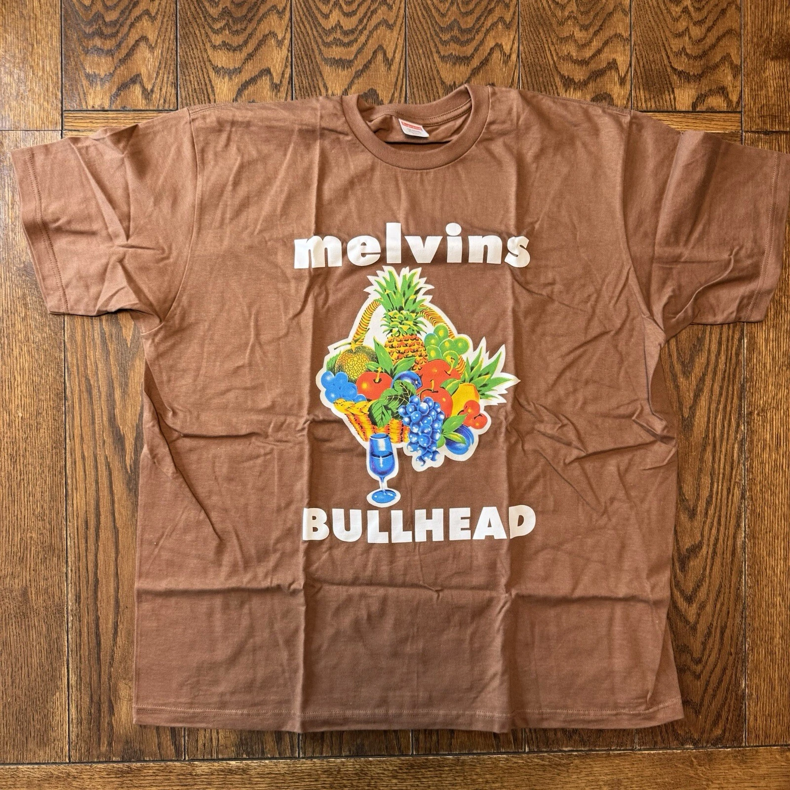 T shirt marron Supreme Melvins Bullhead taille XXL neuf