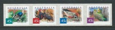 AUSTRALIA 2001 DESERT BIRDS STRIP  OF 4 SELF ADHESIVE PERF 11.5 x 11 UN.MINT,MNH