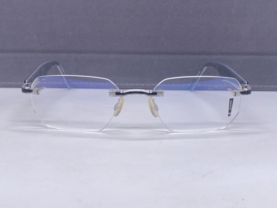 Switch it Brille Damen Grau Eckig Randlos Karo muster 657 germany - Bild 2 von 4