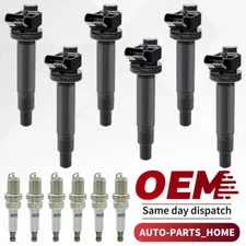 6x Ignition Coils + Iridium Spark Plugs for 2004-2006 Toyota Sienna Lexus ES330