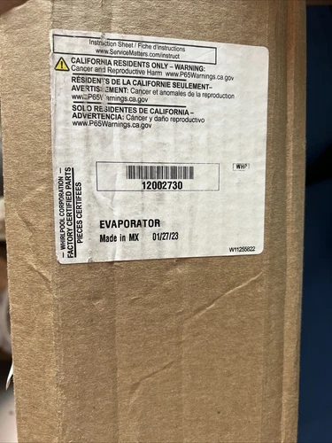 Whirpool Evaporator Coil 12002730