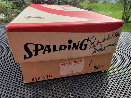 Vintage 50/60er Vintage Saddle Schuhe Spalding Sohle Rockabilly Damengröße 8 1/2 AA - Bild 13 von 14
