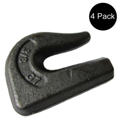 4 G70 Weld On Grab Chain Hooks 3/8'' 6,600 WLL  0900104 Bucket Trailer Rigging