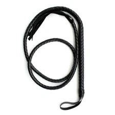 180cm PU Leather Spanking Whip Bullwhip Flogger Slap Paddle Crop Bondage BDSM US