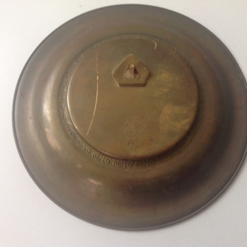 Vintage Solid Brass Wall Hanging Plates Famous Composers Handel & Haydn England - Picture 3 of 7