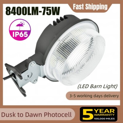 #ad #ad LED Yard Light 75W 8400LM Dusk to Dawn Photocell Outdoor Security Area Lighting $312.00