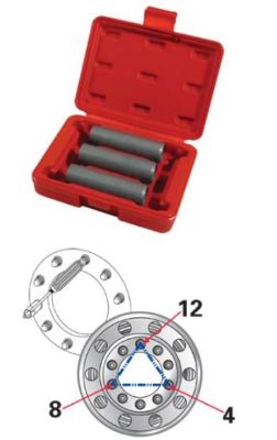SPC Wheel Centering Tool Set (3 pcs) part 32111 for 22mm studs on OTR vehicles