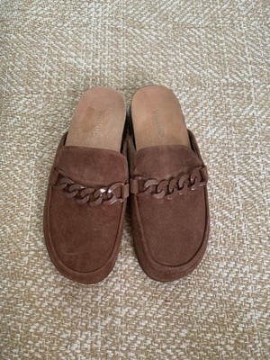 Vionic Georgie Mule Brown Suede Women's 10 comfort elegant