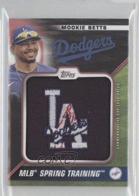 2021 Topps Spring Training Cap Logo Manufactured Black Mookie Betts Patch 2vh