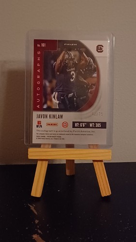 2020 Panini Prizm Auto #161 Javon Kinlaw Draft Picks RC Silver Prizm 61/75 - Bild 8 von 10