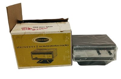 Vintage Zenith B225W Circle of Sound Solid-State AM/FM Radio Clock  NEW OPEN BOX