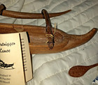 Vintage Hawaii Outrigger Wa'a Surfing Canoe Hand-carved Koa Wood Paddle 1960s — photo 8
