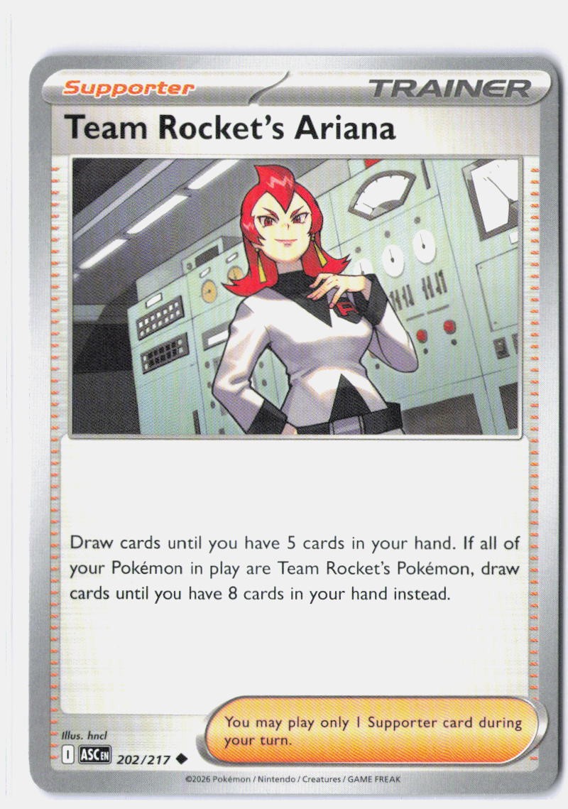 Team Rocket's Ariana ME: Ascended Heroes 202/217 NM