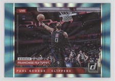 2021-22 Panini Donruss Franchise Features Holo Teal Laser Paul George #10 0l9v
