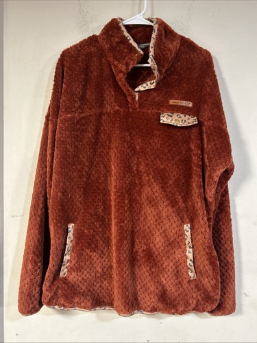 Sudadera Pullover Simply Southern Suave T-Snap Naranja Especia Talla XXLarge - Imagen 1 de 6