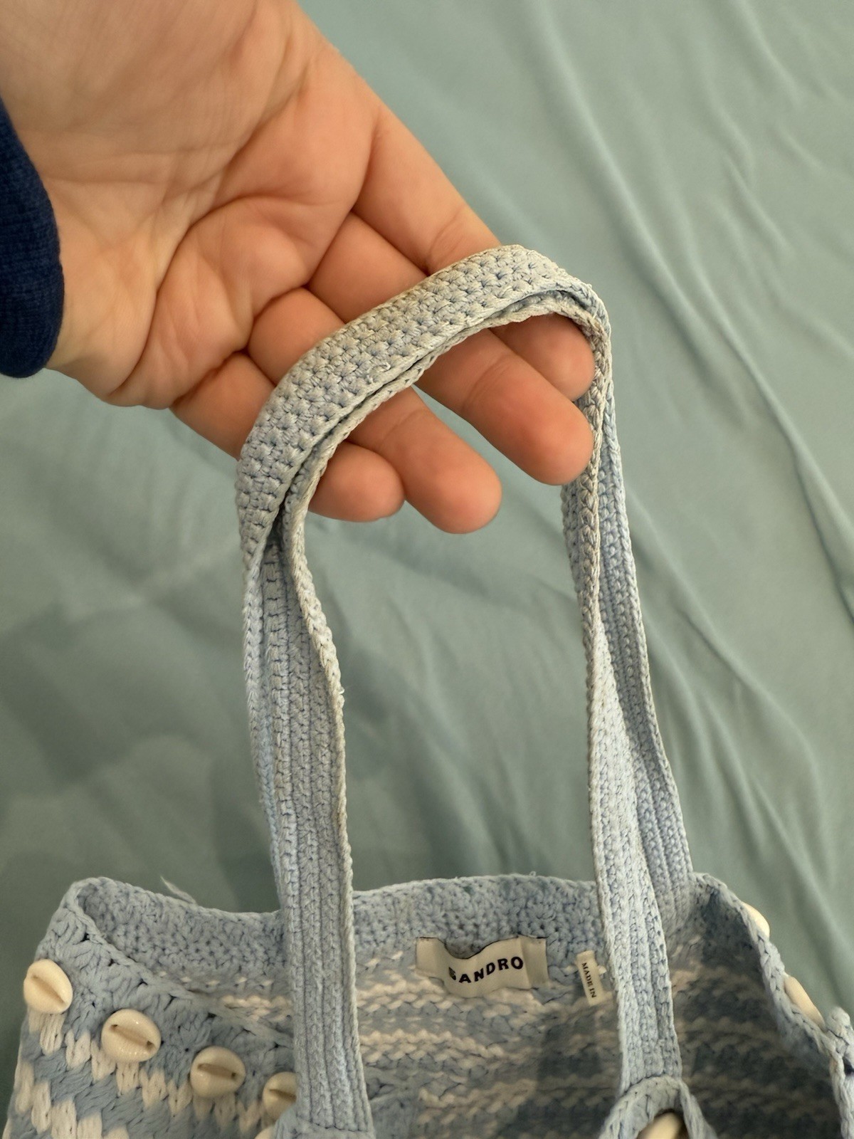 Sandro Knit Seashell Bag — image 7