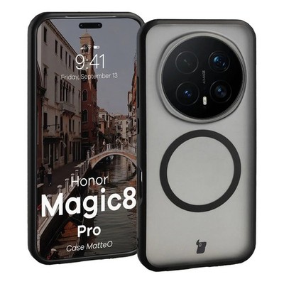 Handyhülle für Honor Magic8 Pro Bizon Case Cover Schutzhülle Etui Hülle Schwarz
